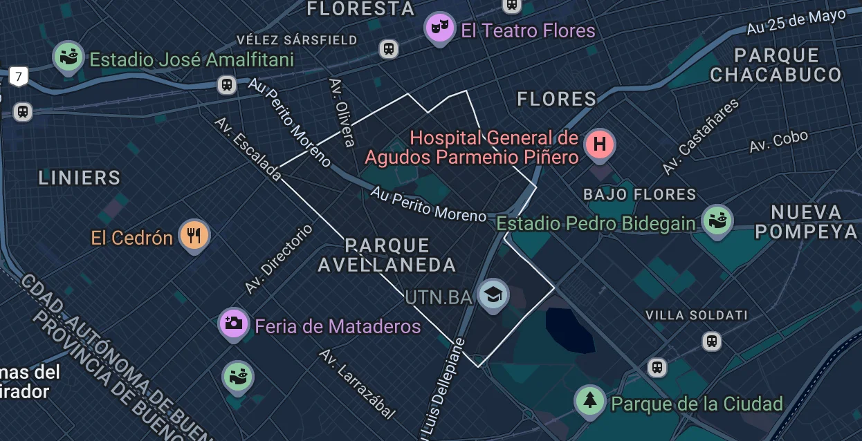 Mapa de Parque Avellaneda
